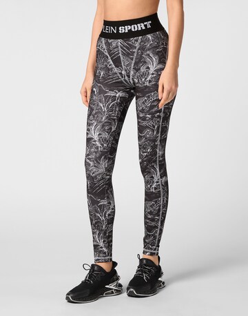 Plein Sport - Skinny Leggings en negro: frente