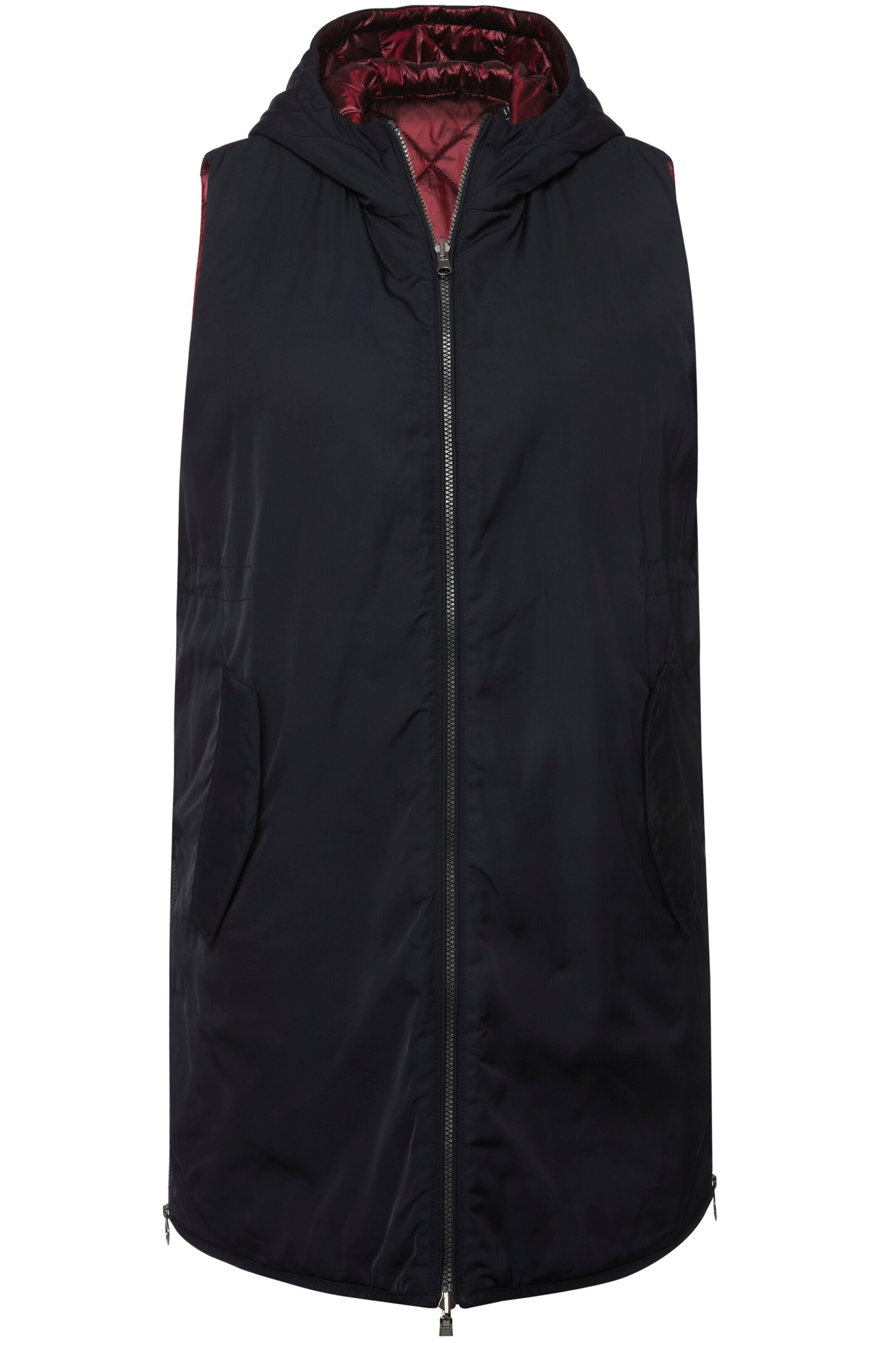 Ulla Popken Bodywarmer in Blauw: voorkant