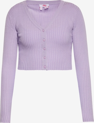 Cardigan MYMO en violet : devant