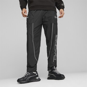 PUMA Regular Pants in Black: front