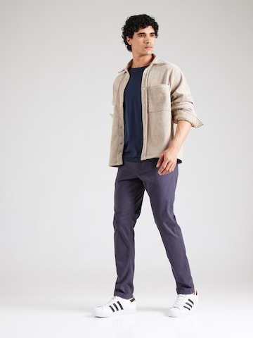 Coupe slim Pantalon chino 'JJIMARCO JJDAVE' JACK & JONES en bleu