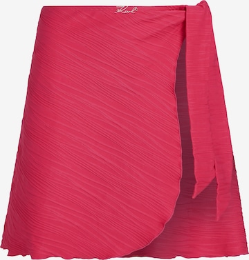 Karl Lagerfeld Rantahuivi värissä vaaleanpunainen: etupuoli