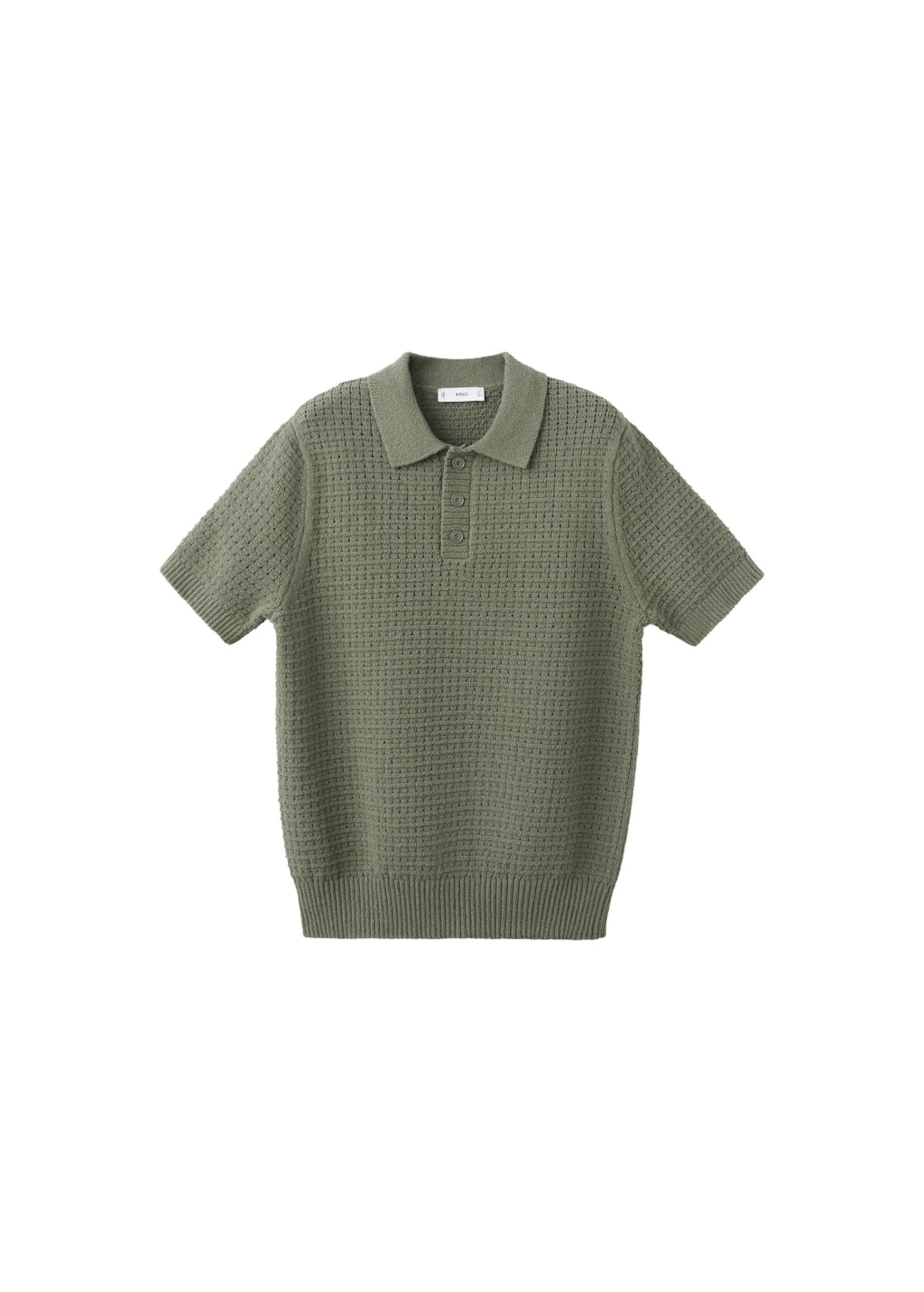 MANGO MAN Paita 'Samos' värissä vihreä: etupuoli