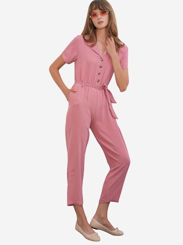 Combinaison 'Overalls' Bigdart en rose : devant
