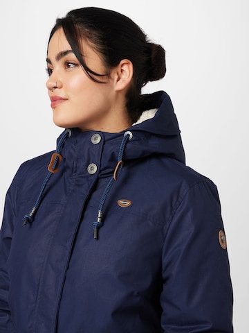 Ragwear Plus Átmeneti parka 'ELBA' - kék