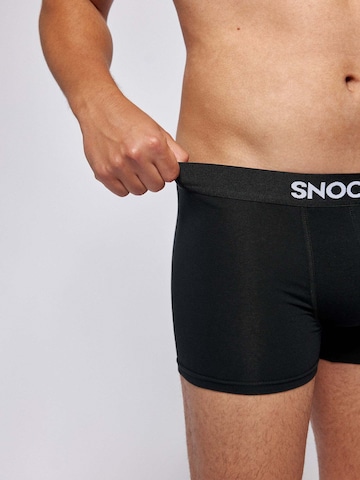 SNOCKS - Calzoncillo boxer en negro