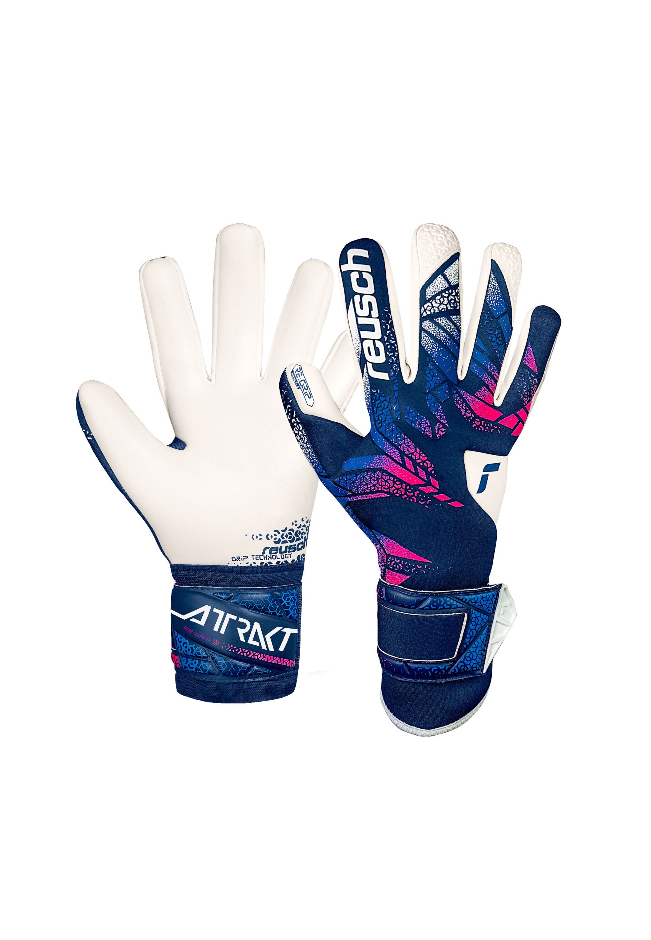 REUSCH Athletic Gloves 'Attrakt Re:Grip' in Blue: front