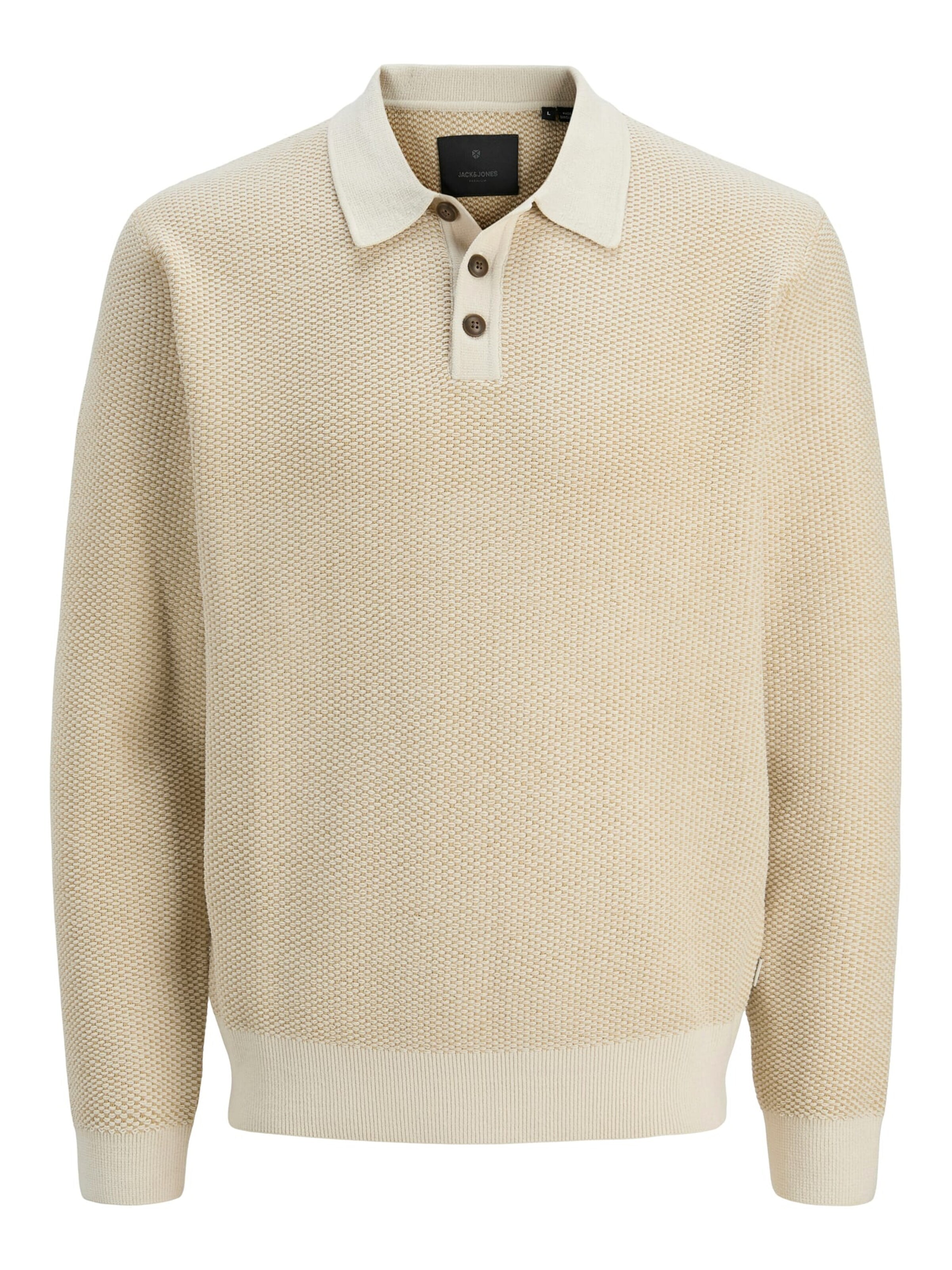 JACK & JONES Shirt 'Blalance' in Beige: front