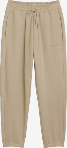 Marc O'Polo DENIM Tapered Broek in Beige: voorkant