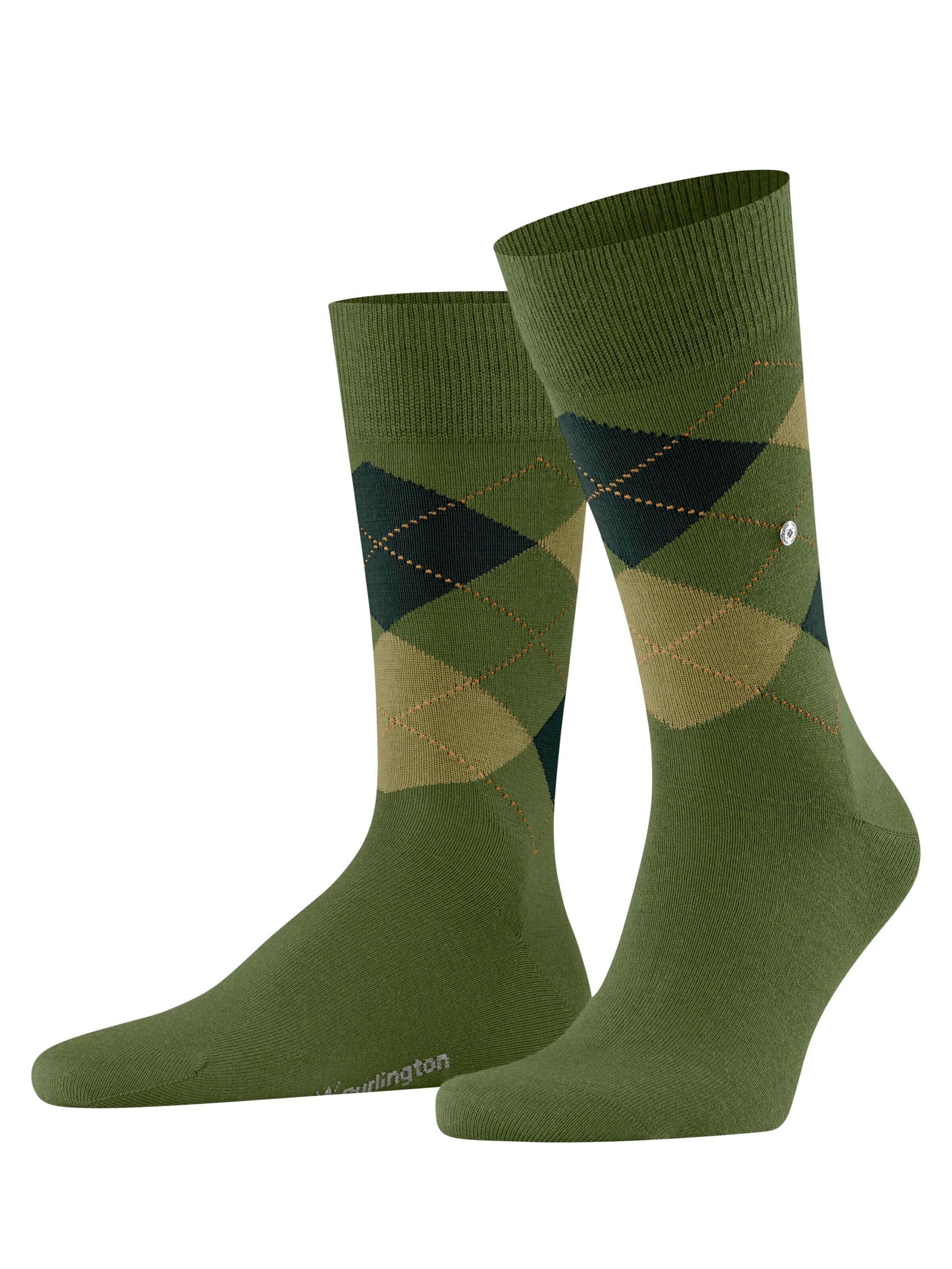 BURLINGTON Socken 'Edinburgh'‌‌‌ in Grün: Vorderseite