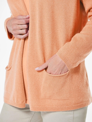 Goldner Knit Cardigan in Orange