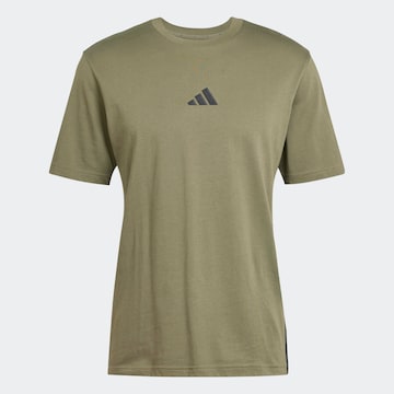 ADIDAS SPORTSWEARTehnička sportska majica - zelena boja: prednji dio