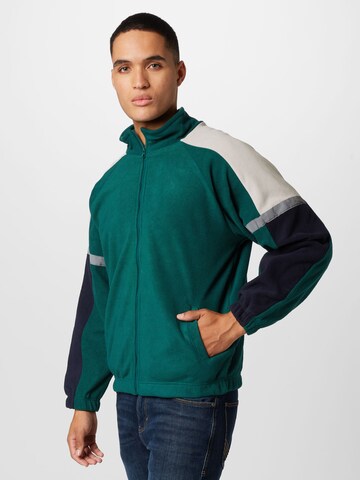 Denim Project - Chaqueta polar 'Luke' en verde: frente