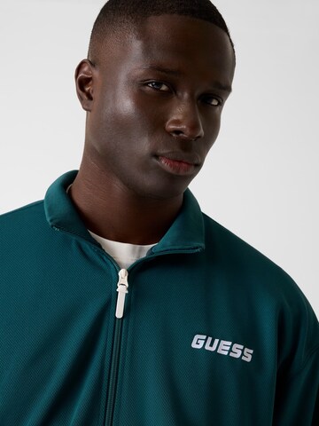 GUESS Zip-Up Hoodie in Green
