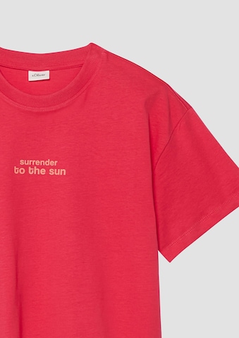 T-Shirt s.Oliver en rouge