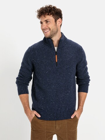 CAMEL ACTIVE Sweater in Blue: front