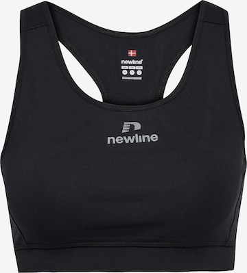 Bustier Soutien-gorge de sport Newline en noir : devant