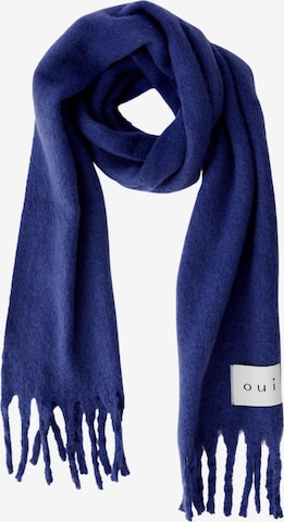 OUI Scarf in Blue: front