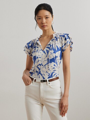 Lauren Ralph Lauren Blouse in Blauw: voorkant