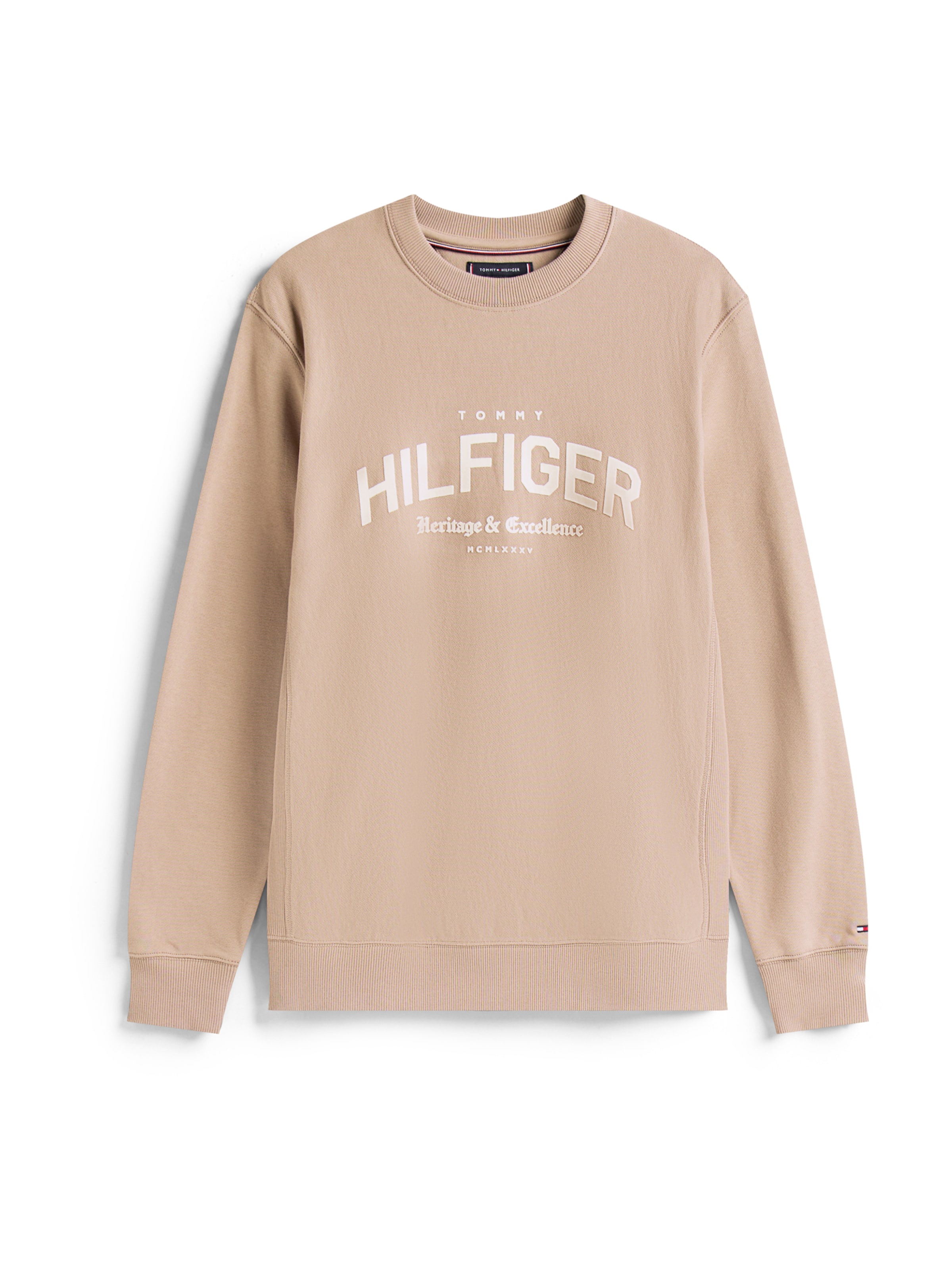 Felpa 'ARCH' di TOMMY HILFIGER in beige: frontale
