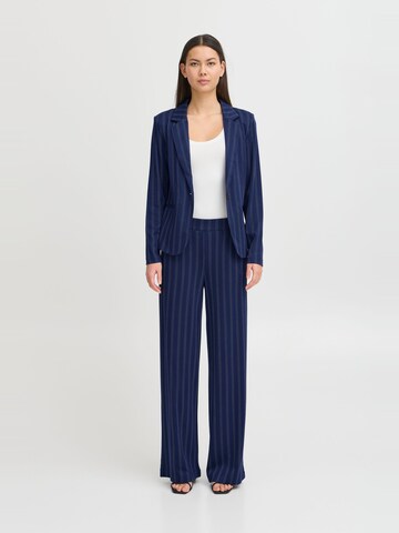 Wide Leg Pantalon chino 'Ruti' ICHI en bleu