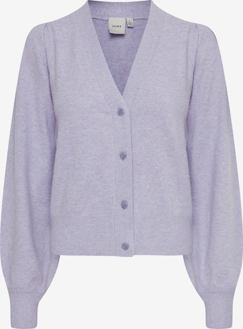 ICHI Knit Cardigan 'Kate' in Purple: front