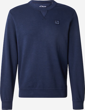 s.Oliver Sweatshirt in Blauw: voorkant