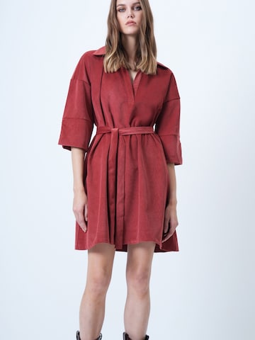 Trend Alaçatı Stili Jurk in Rood: voorkant