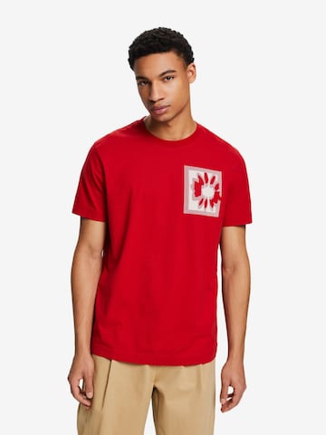 T-Shirt ESPRIT en rouge : devant