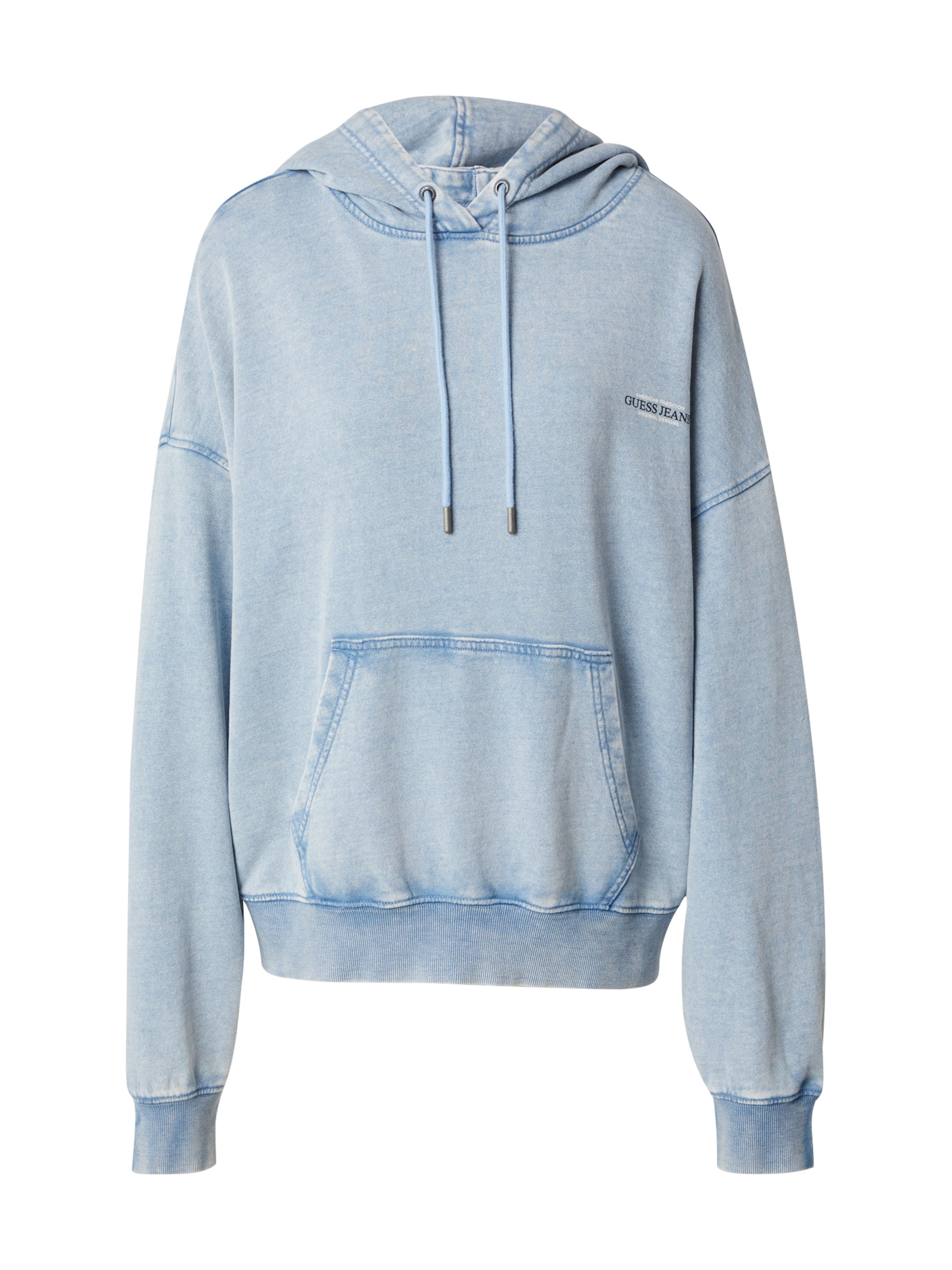 Sweat-shirt GUESS JEANS en bleu : devant
