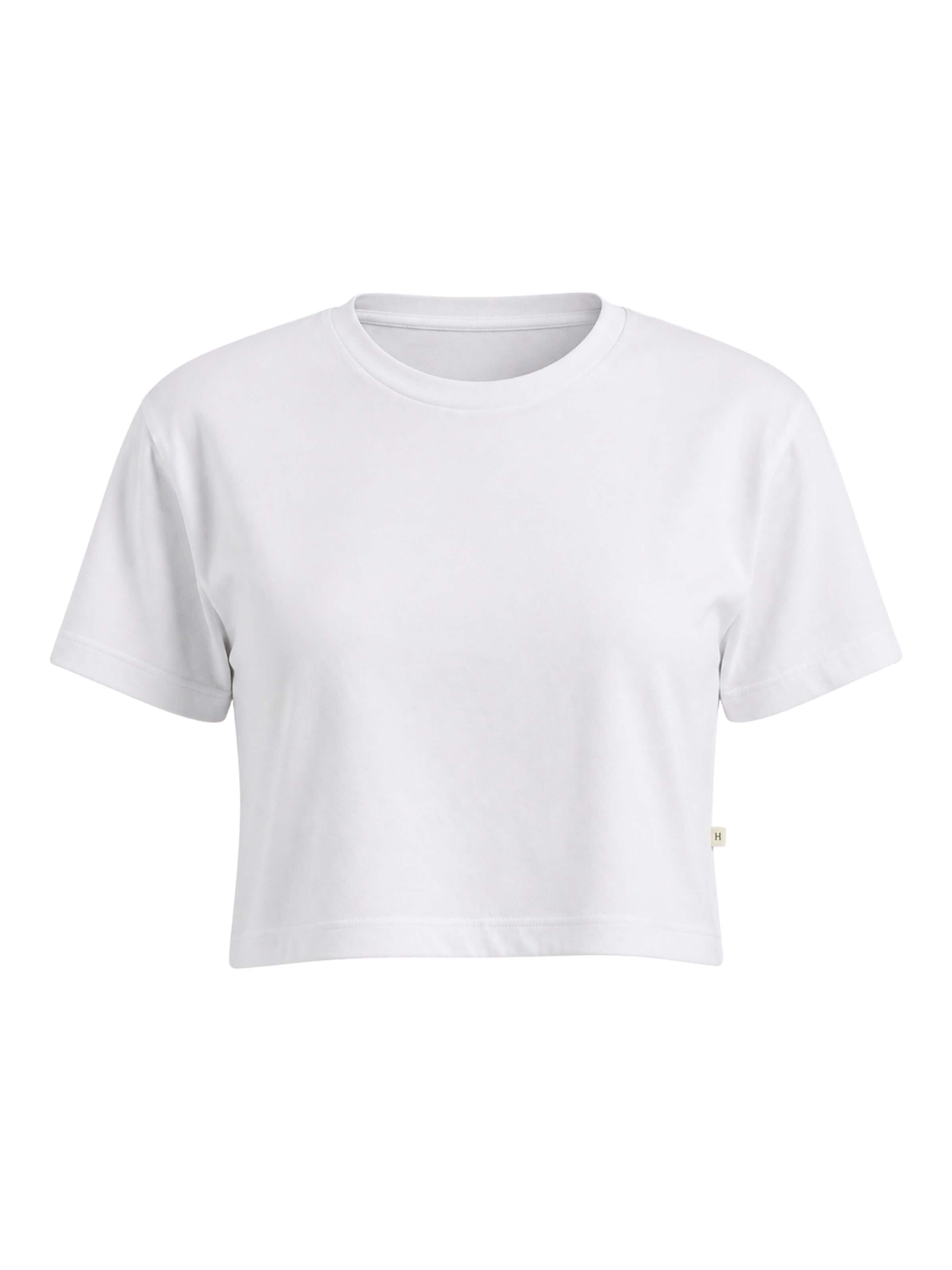GORG Shirt 'Cropped aus 100% Bio-Baumwolle' in White: front