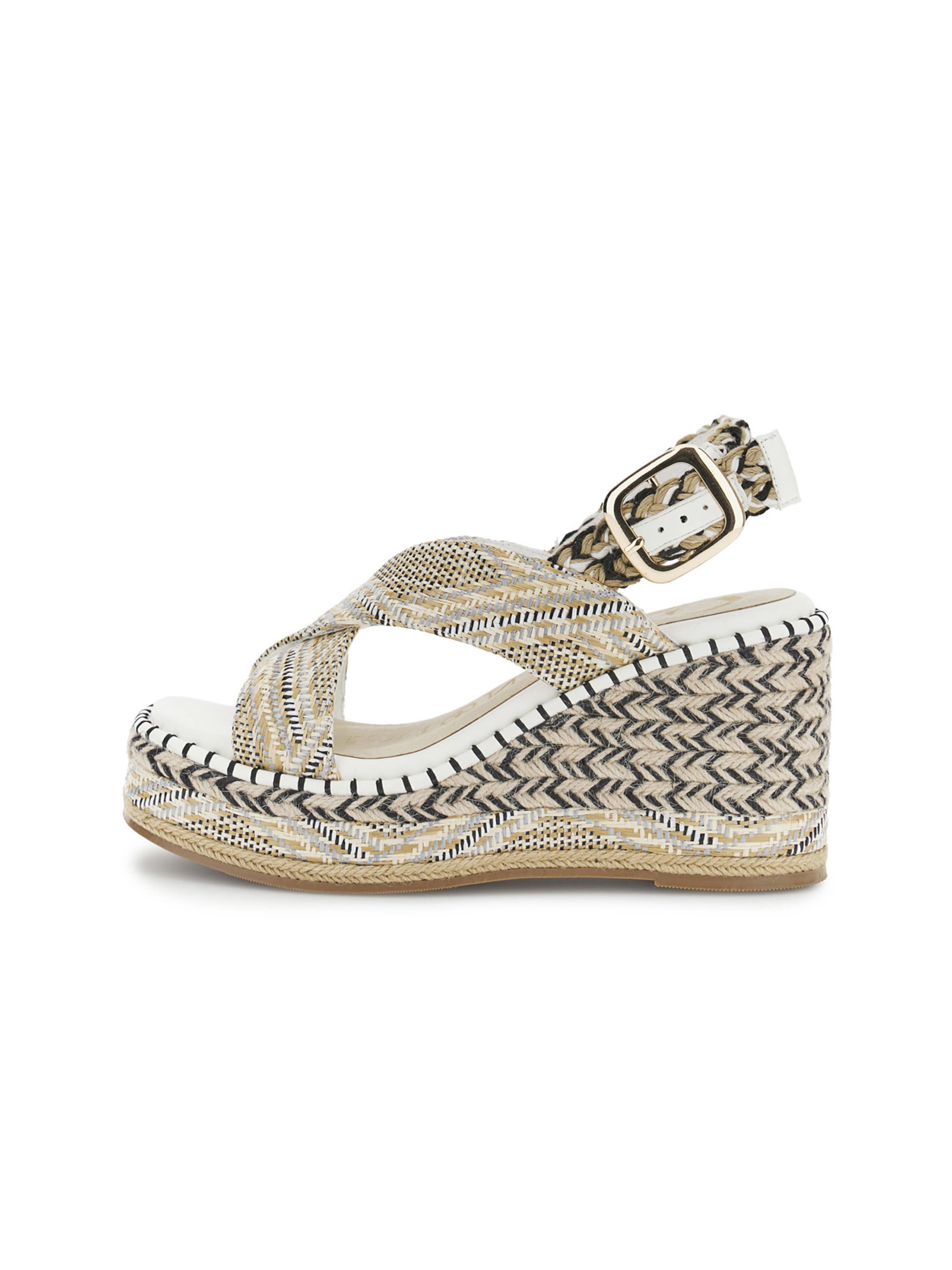 CAFè NOIR Sandal in Black / White, Item view