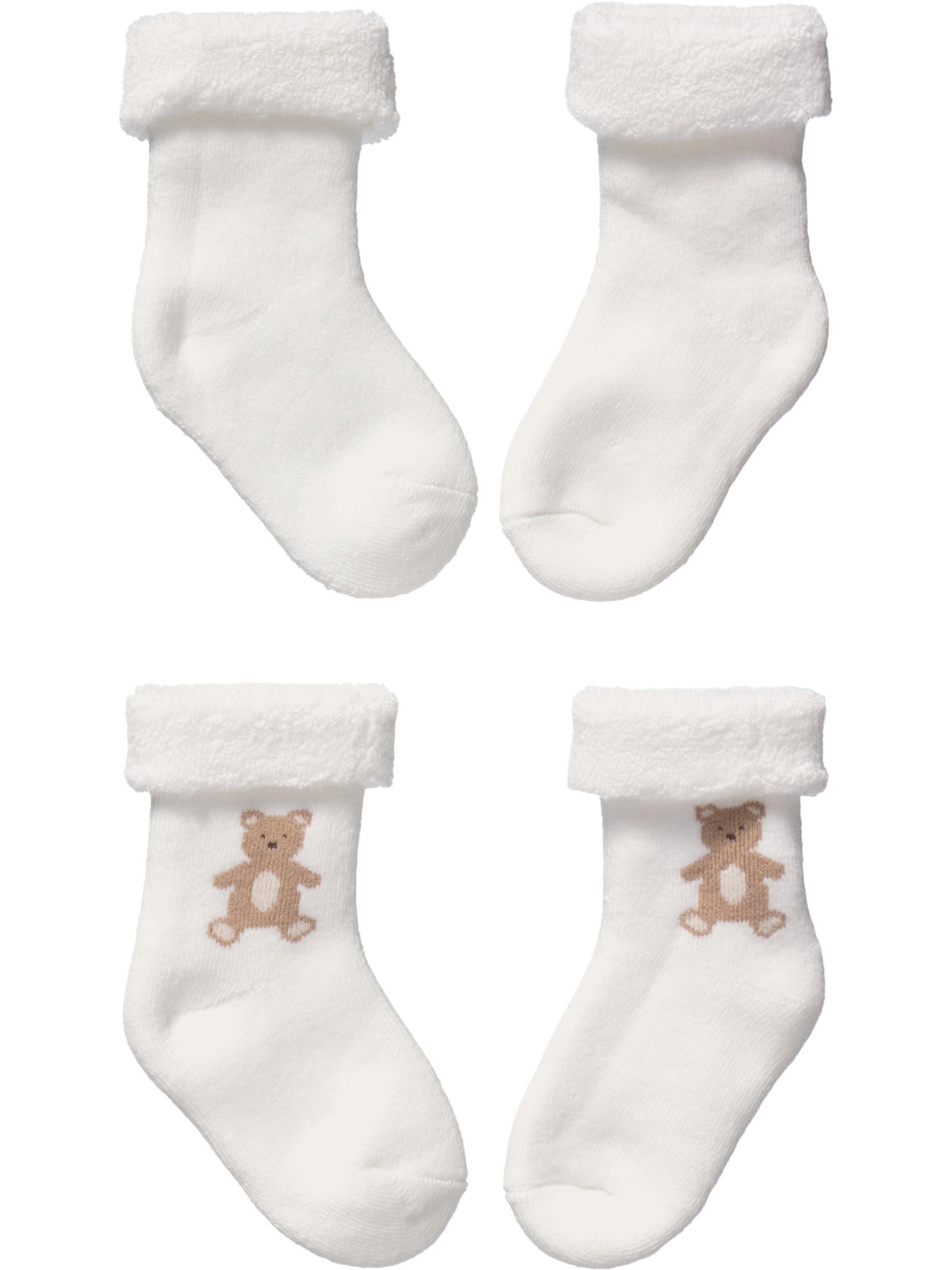 Villervalla Socks 'Teddy' in White