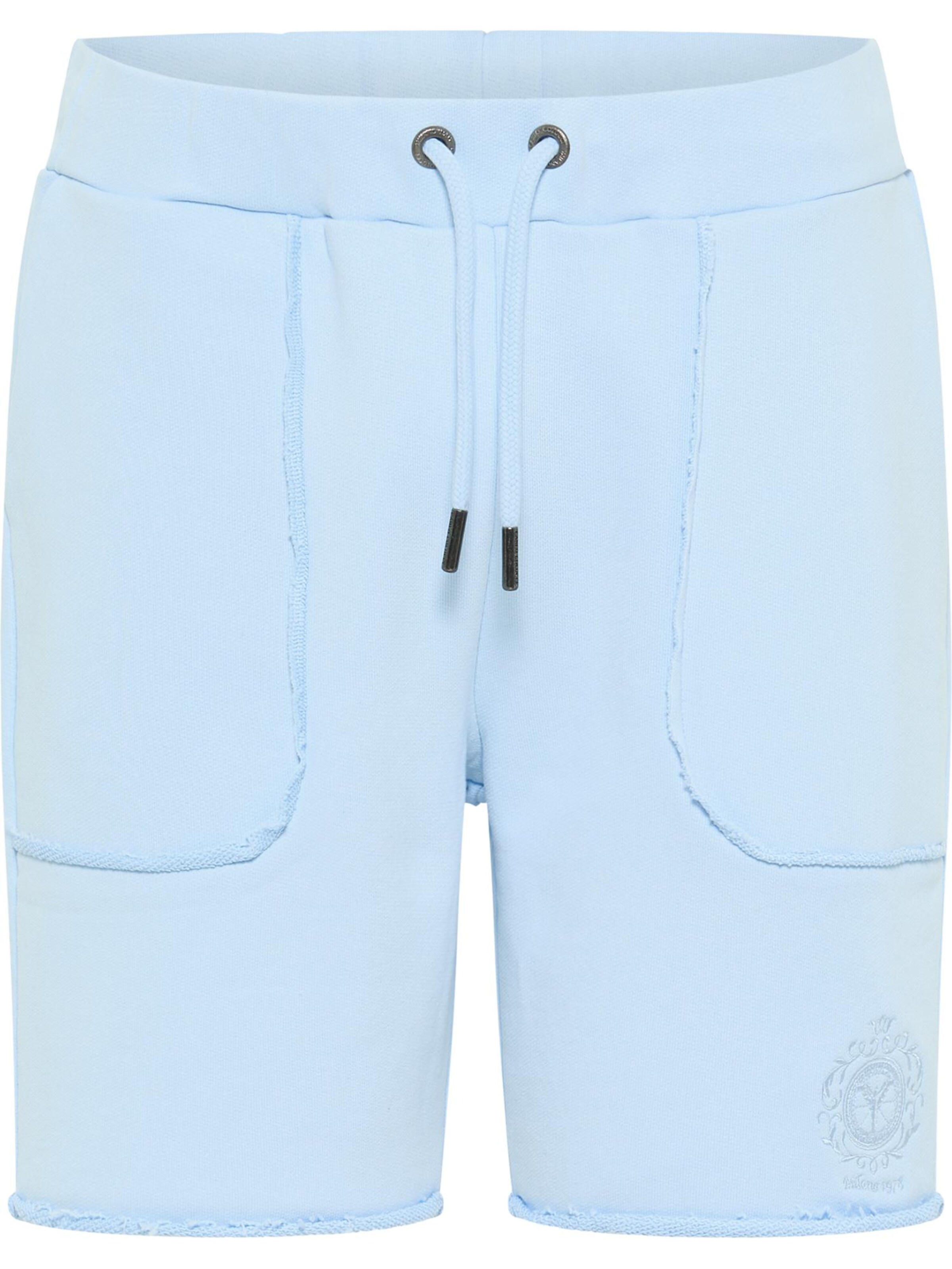 Carlo Colucci Regular Hose 'De Benedetto' in Blau: Vorderseite