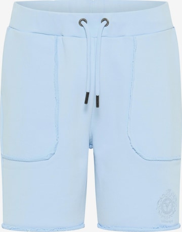 Carlo Colucci Regular Pants 'De Benedetto' in Blue: front