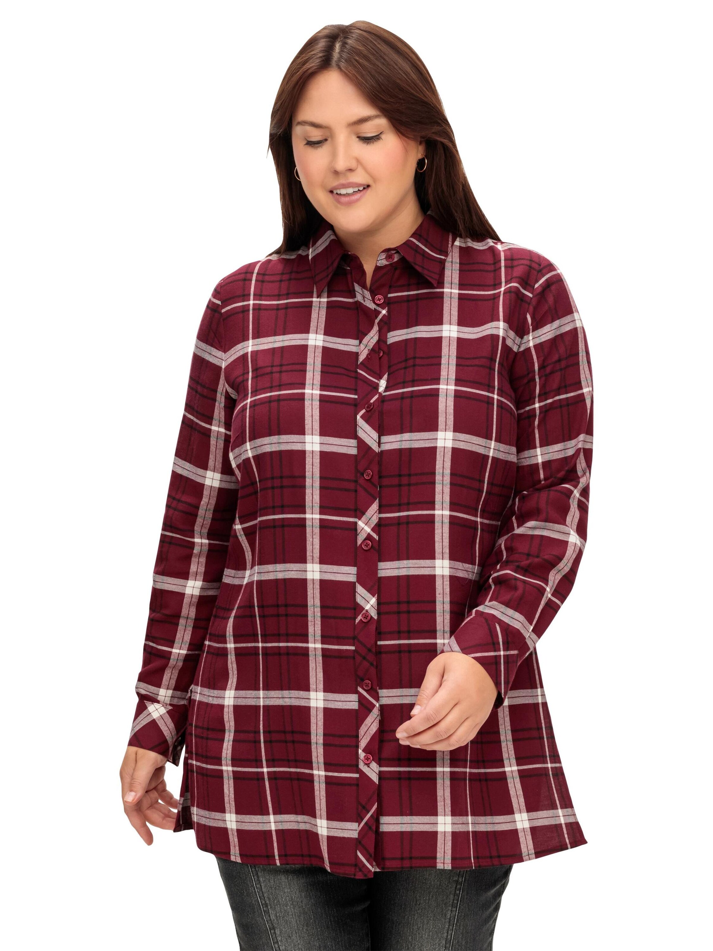 SHEEGO Блуза в червено: отпред