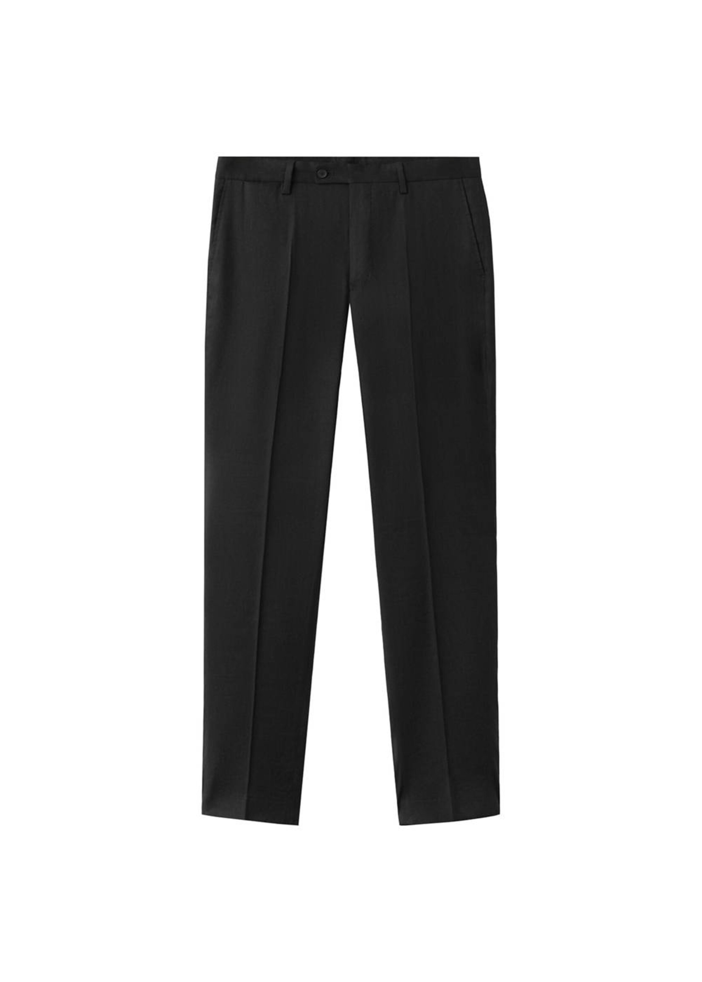 MANGO MAN Slim fit Pants 'Amalfi' in Black: front