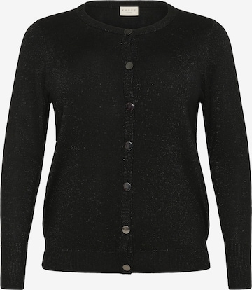 Cardigan 'Regitta' KAFFE CURVE en noir : devant