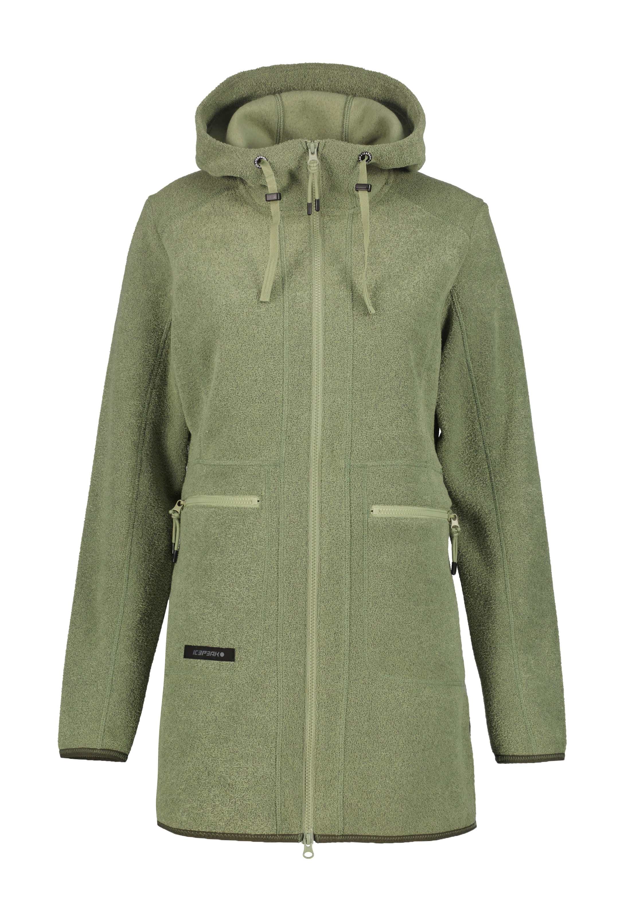 ICEPEAK Fleecejacke in Grün: Vorderseite