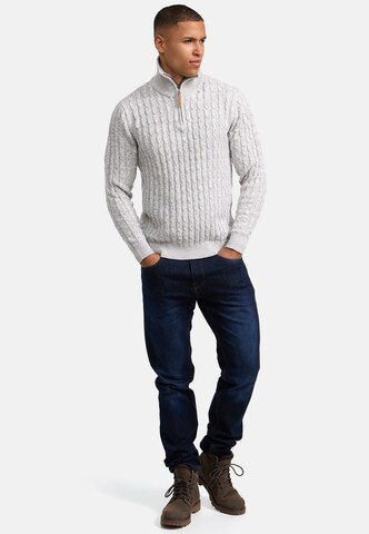 INDICODE JEANS Pullover 'Hector' in Weiß