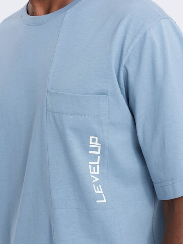 Ombre T-Shirt 'S1628' in Blau