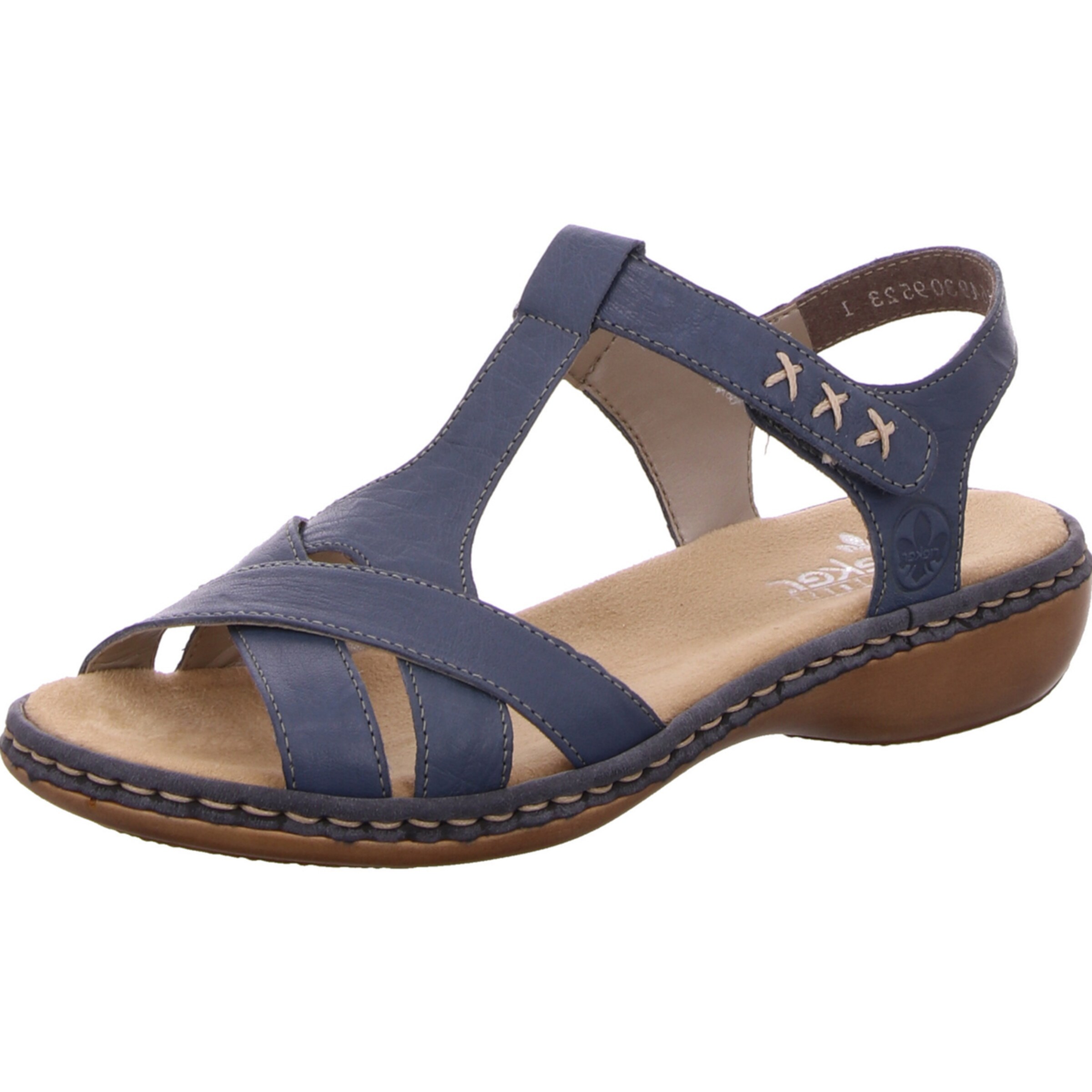 Sandales Rieker en bleu : devant