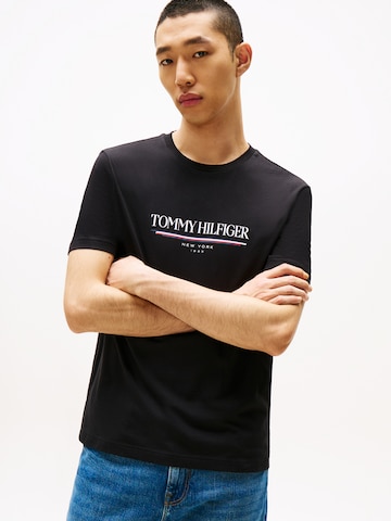 TOMMY HILFIGER Tričko – černá: přední strana