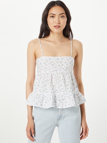 Gina Tricot Top 'Farah' in Wit: voorkant
