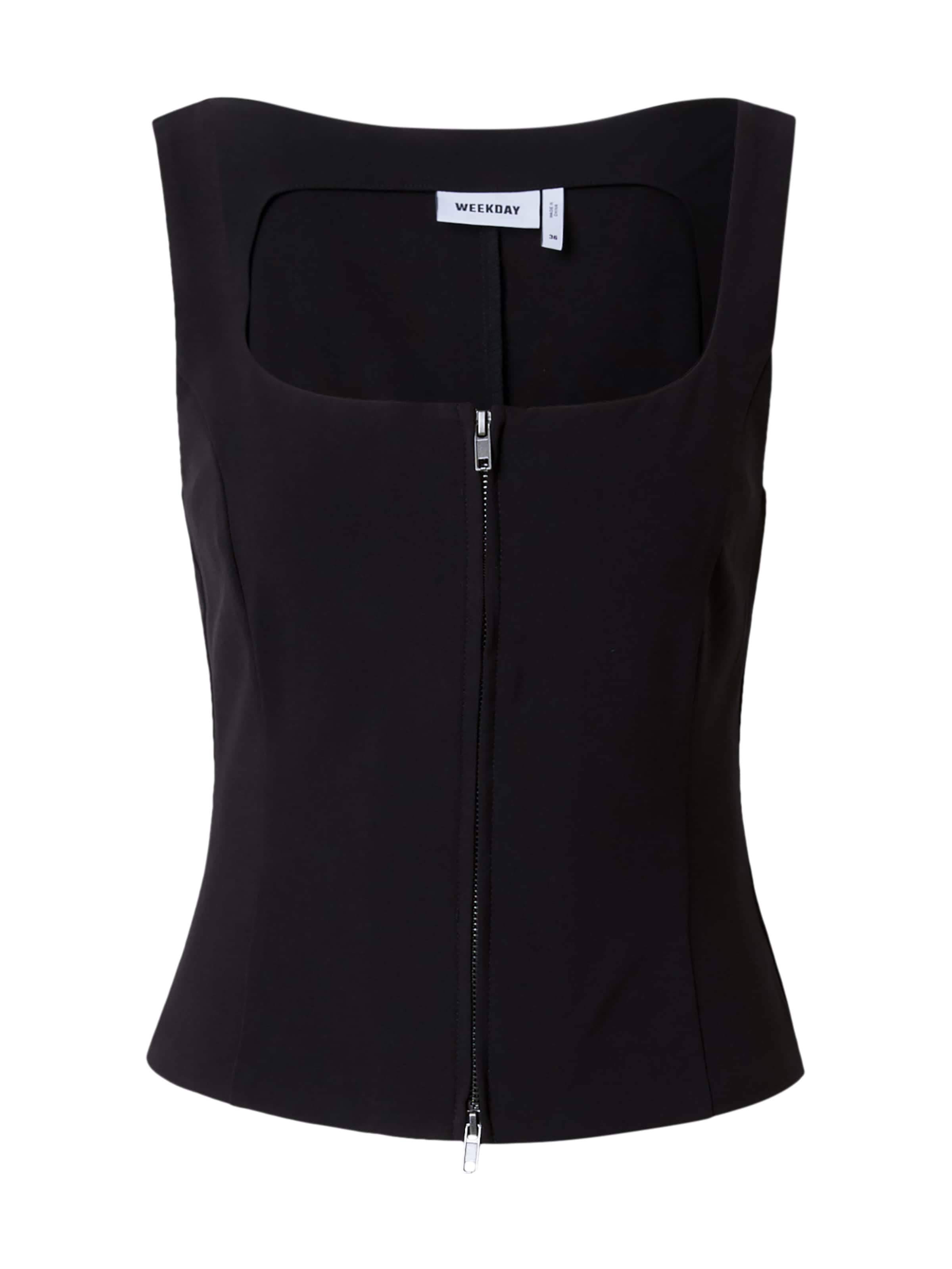 WEEKDAY Top 'Hilma' in Black: front