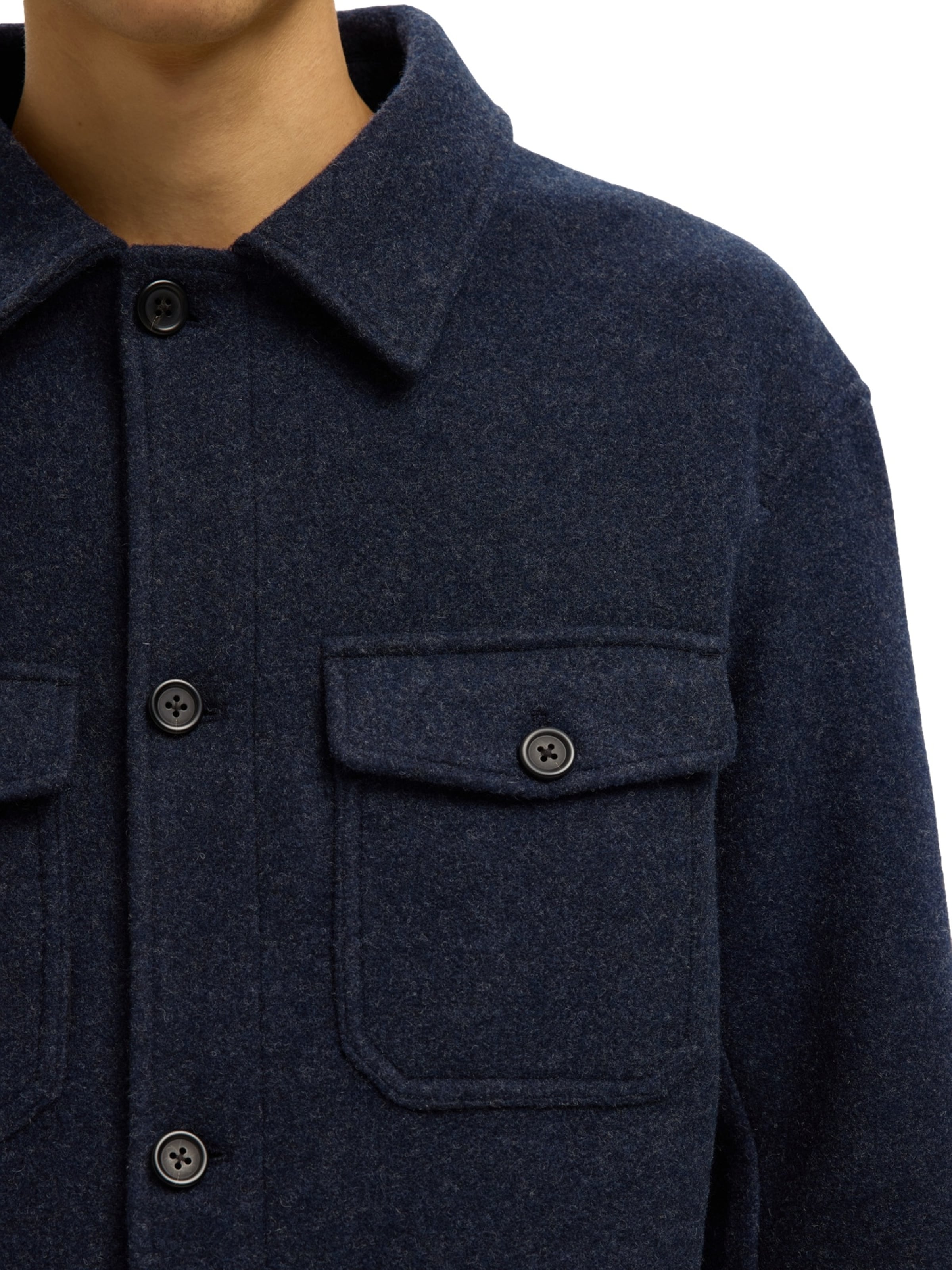 SELECTED Демисезонная куртка 'SLHMitch' в Синий