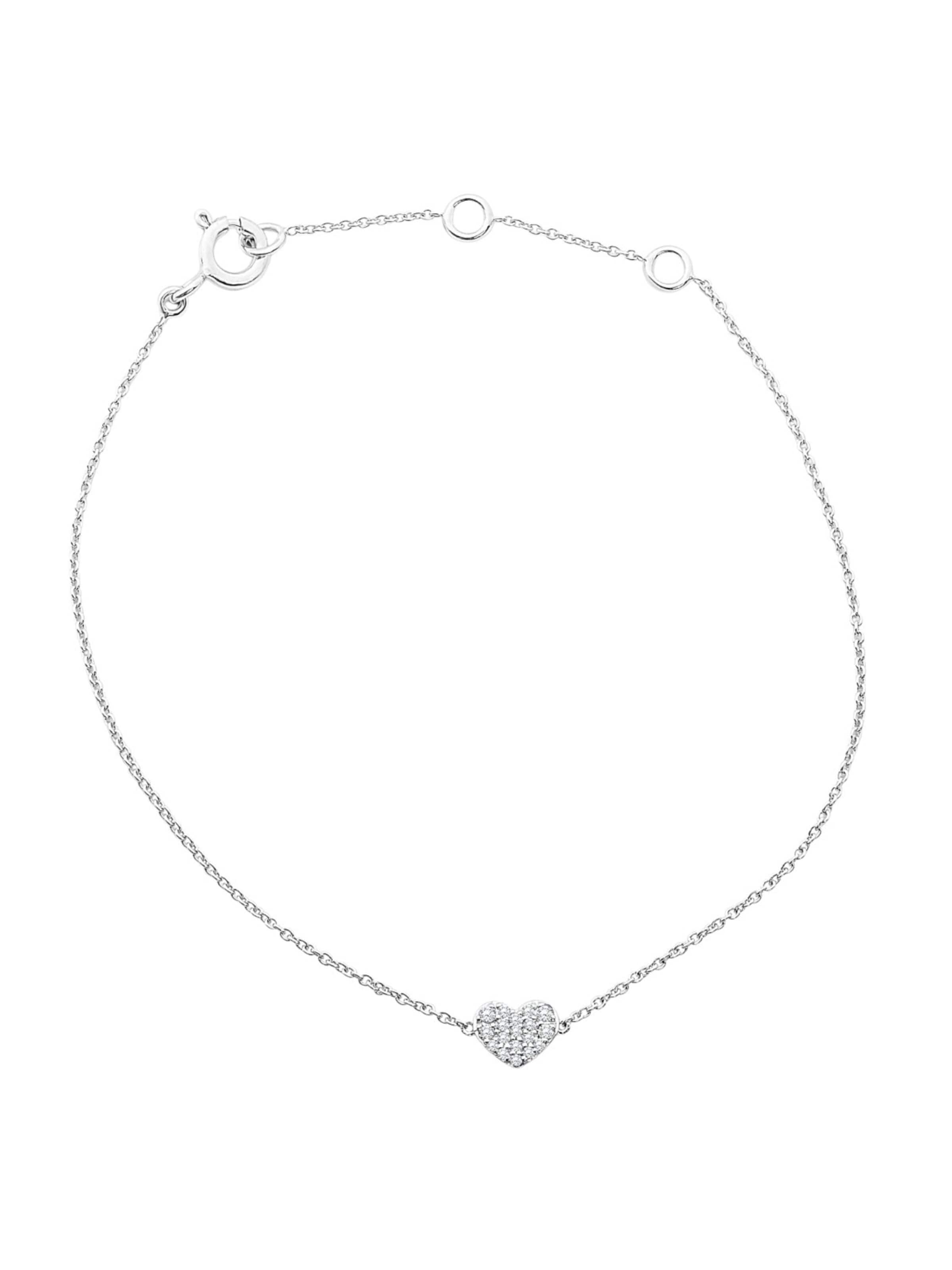 DIAMANT LETERNEL Armband 'Armband aus 375 Weißgold mit Diamant'‌‌‌‌‌‌‌ in One Size in silber, Produktansicht