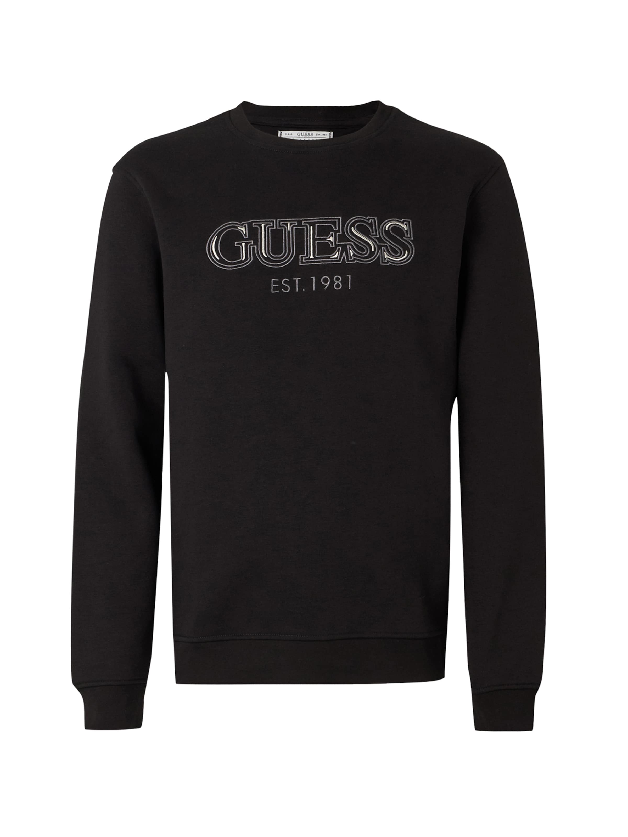 GUESS Sweatshirt in Black / White, Item view