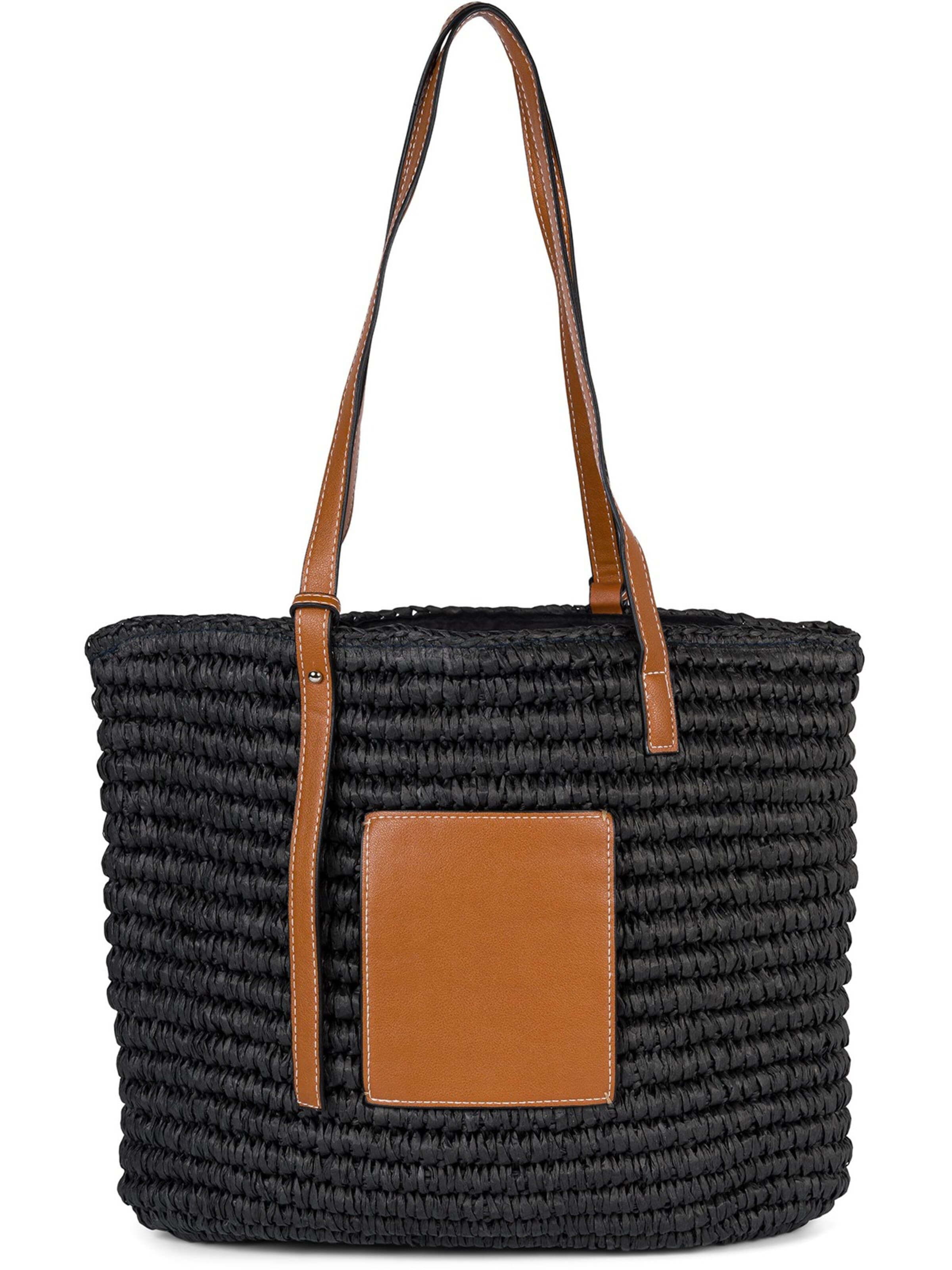 styleBREAKER Shopper‌‌‌‌‌‌‌‌‌ in Schwarz: Vorderseite