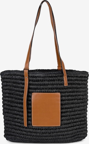styleBREAKER Shopper in Schwarz: Vorderseite